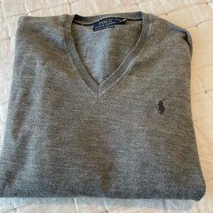 Mens Ralph Lauren Polo Merino Wool light weight sweater Sz. L